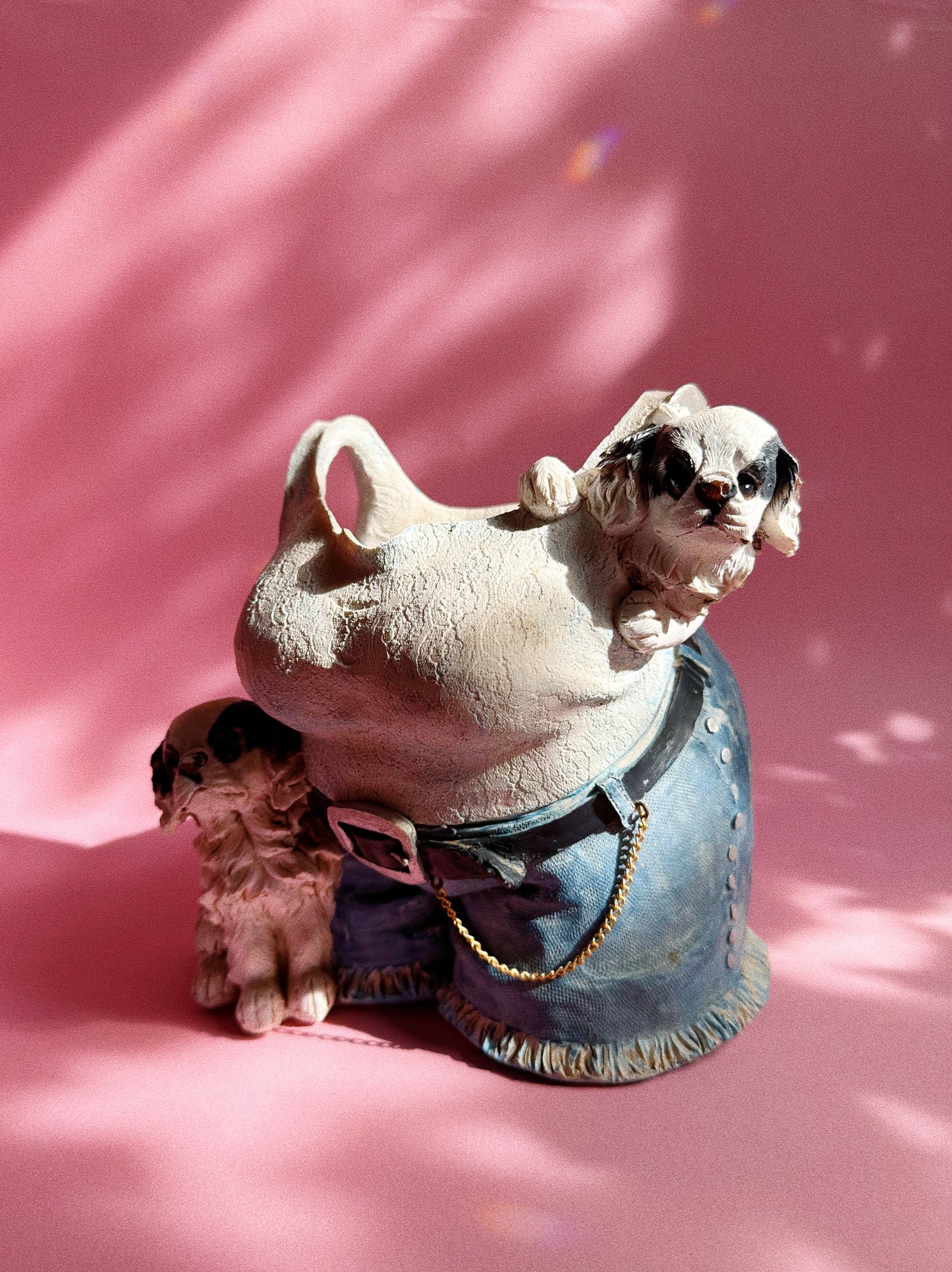 Fun Unglazed Ceramic Body Planter