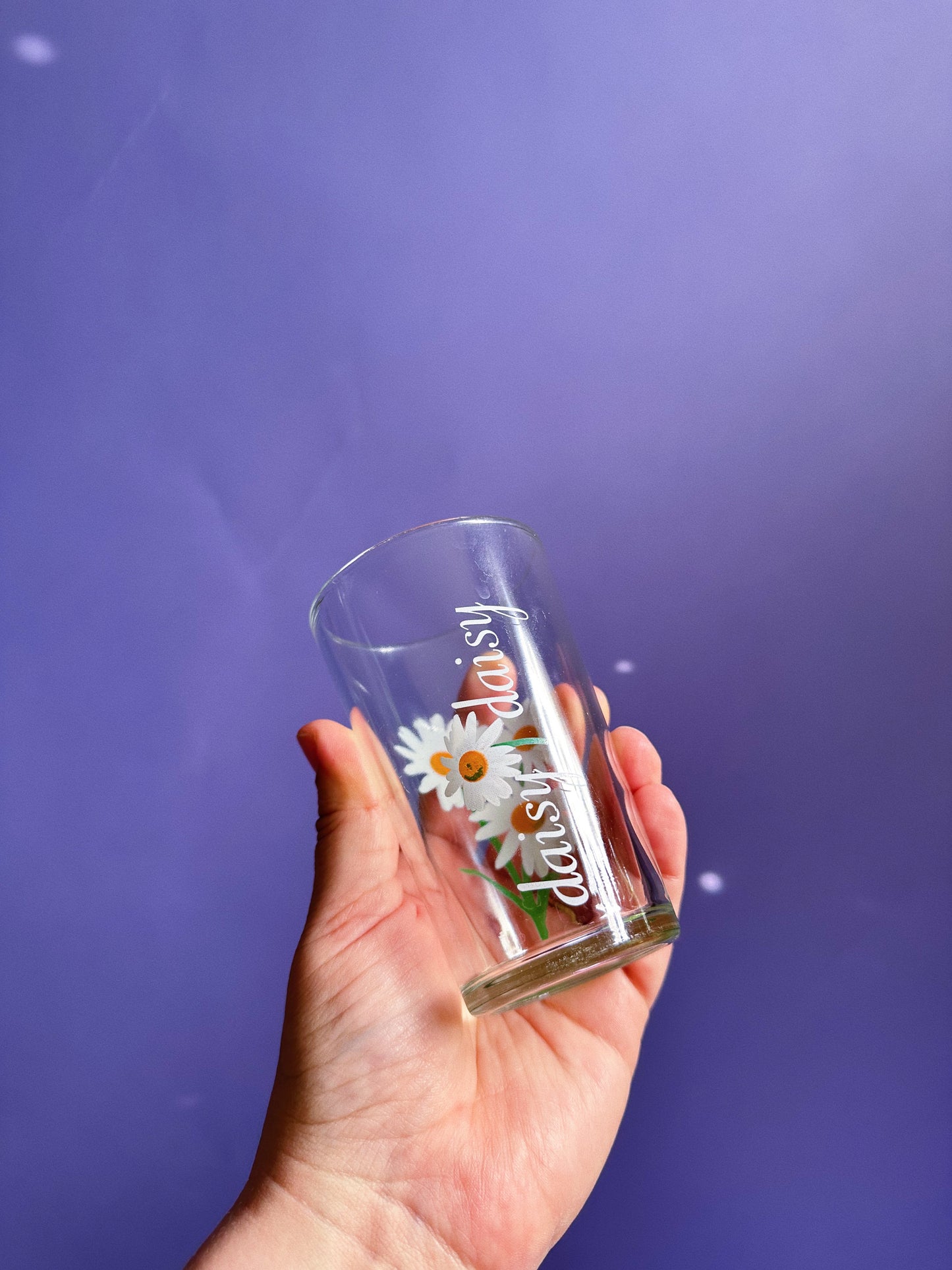 Pair of Vintage Daisy Juice Glasses