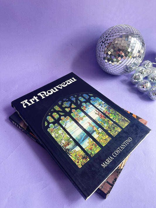 Vintage Large Art Nouveau Hardcover Coffee Table Book by Maria Costantino
