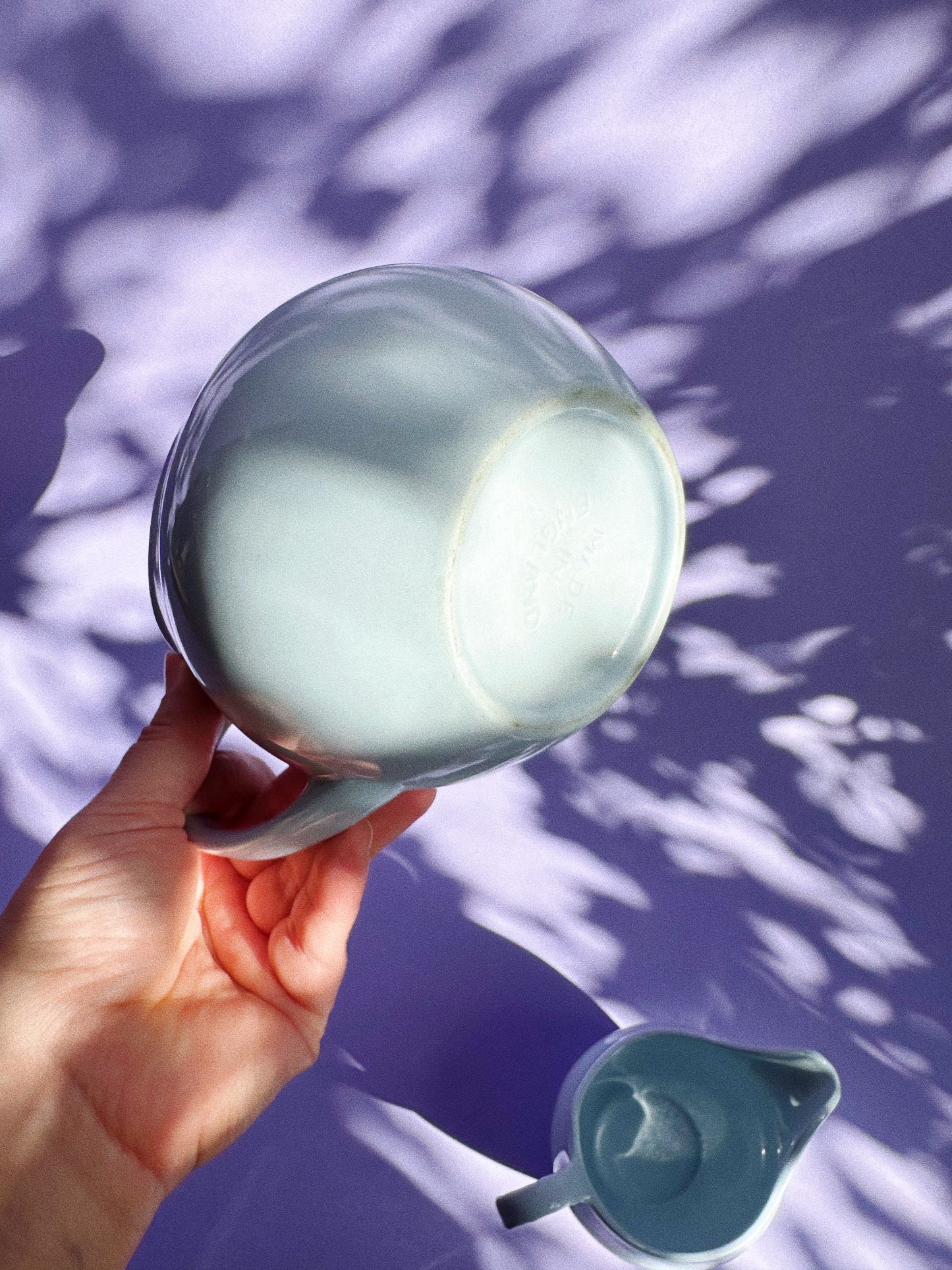 Vintage MCM Johnson Bros. Blue Cloud Pitchers