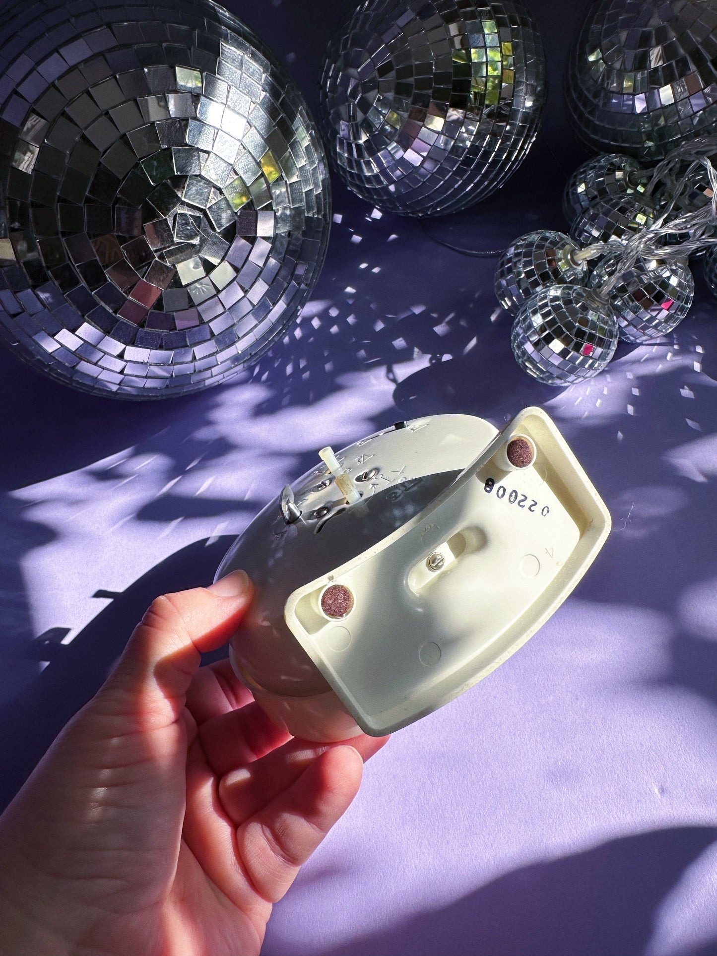 Vintage Westclox Wind-Up Alarm Clock w/ Floral Face Lady Ben