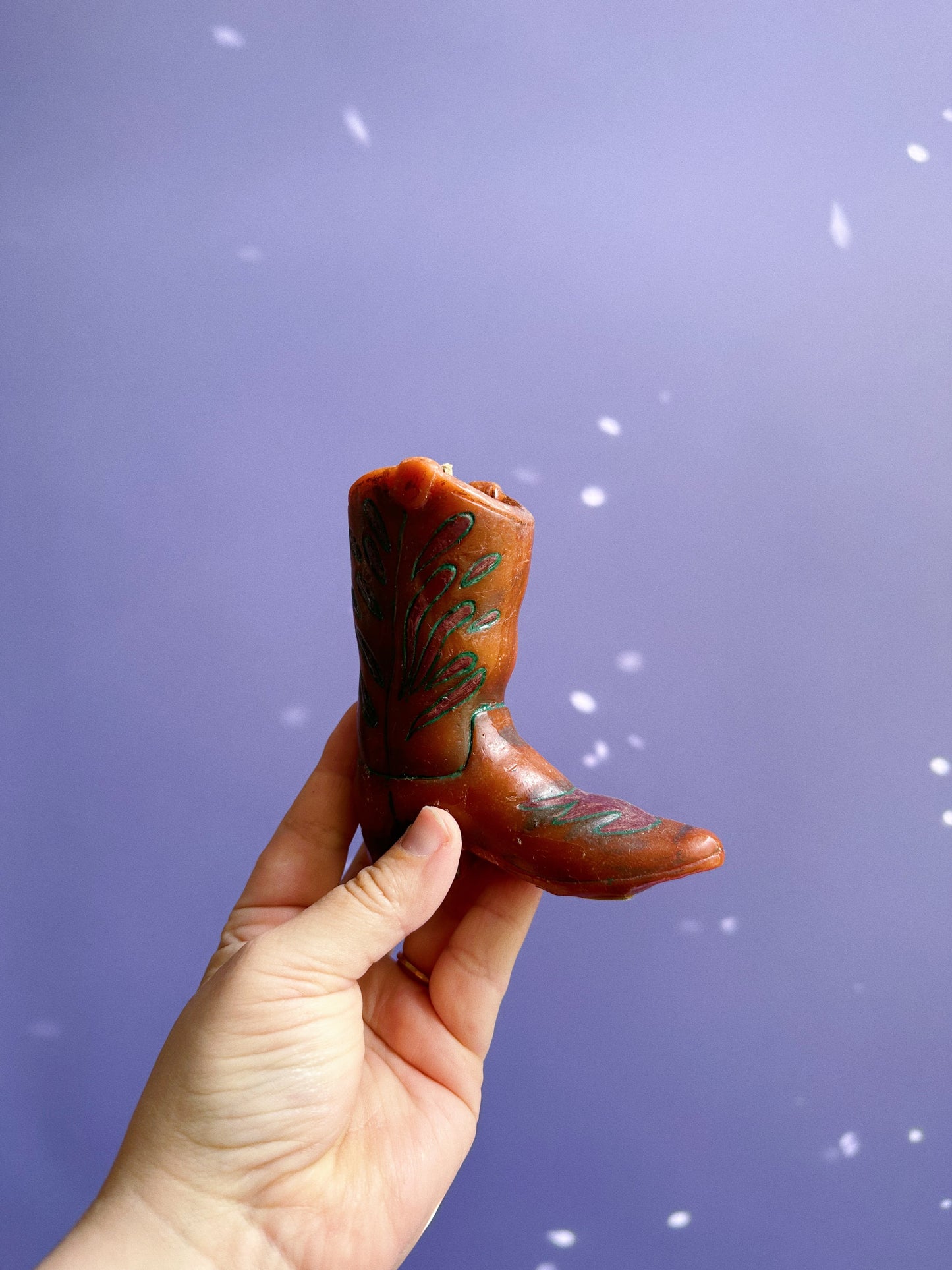 Vintage Cowboy Boot Candle