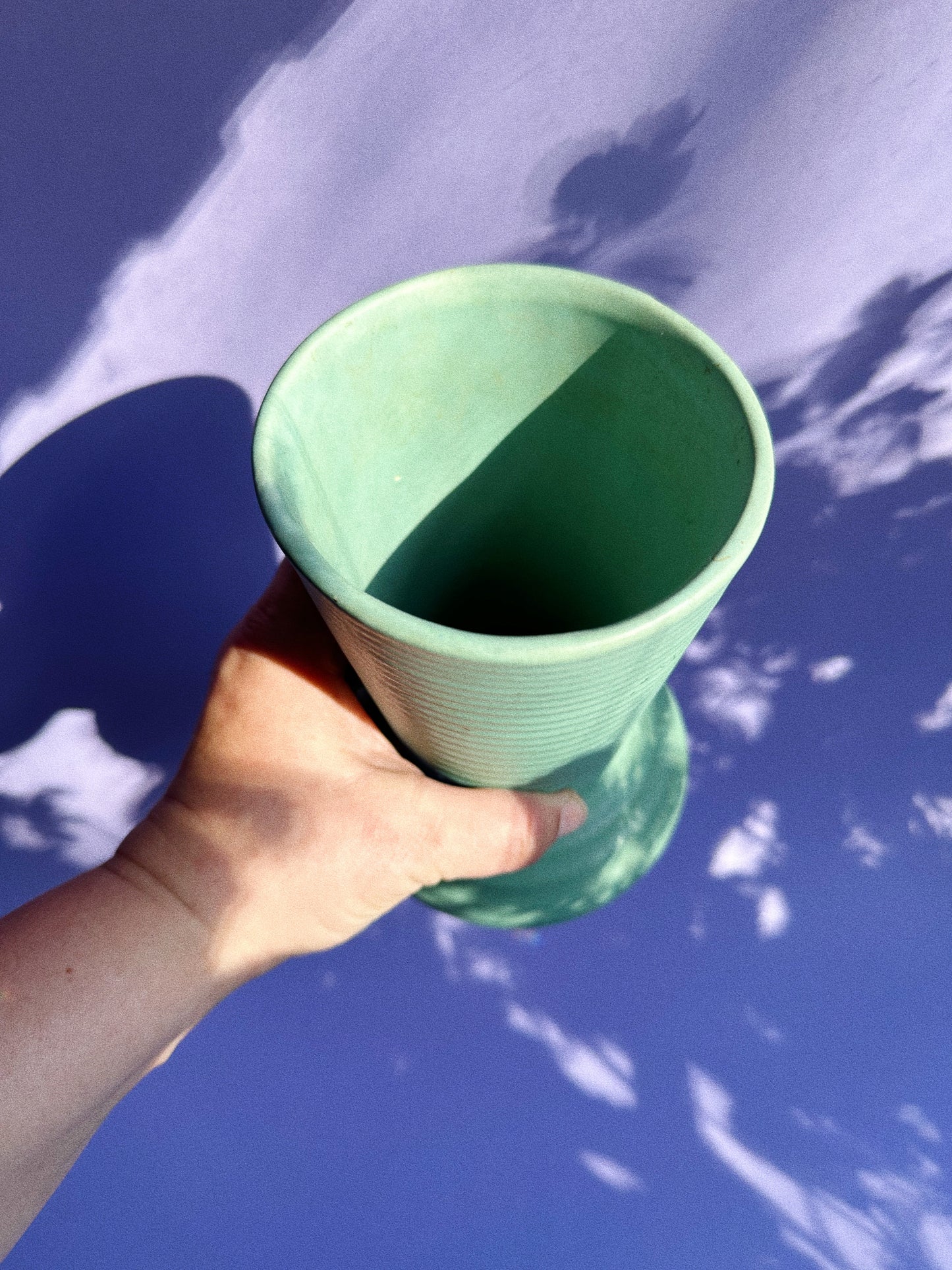 Vintage Seafoam Pottery Vase