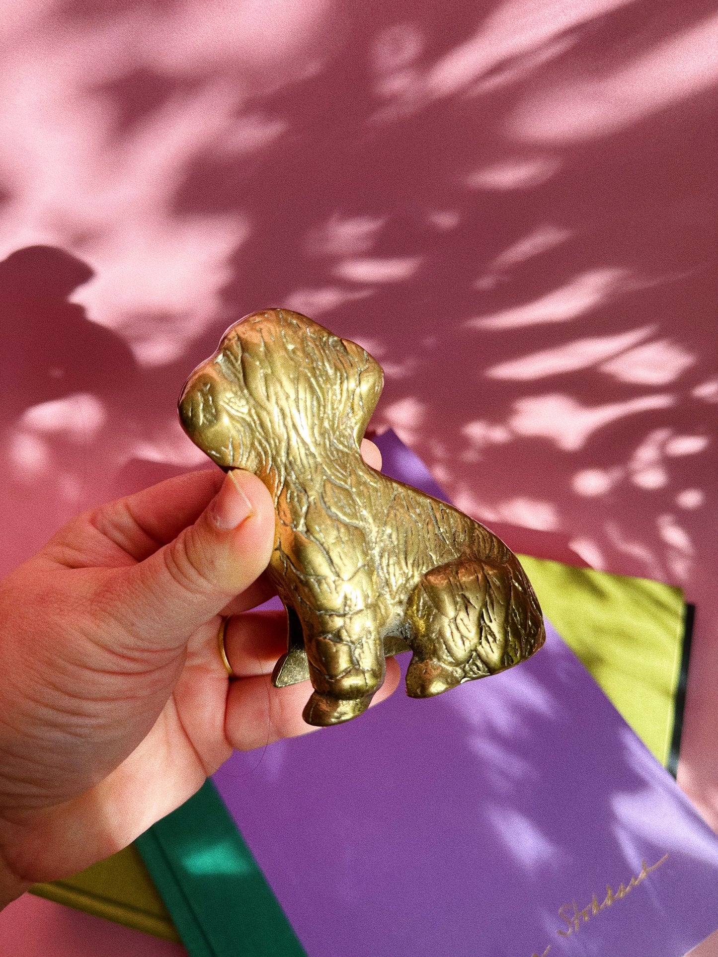 Vintage Solid Brass Poodle / Doodle