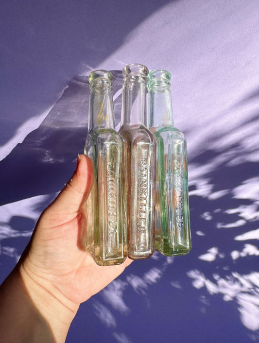 Antique Davis Vegetable Painkiller Apothecary Bottles