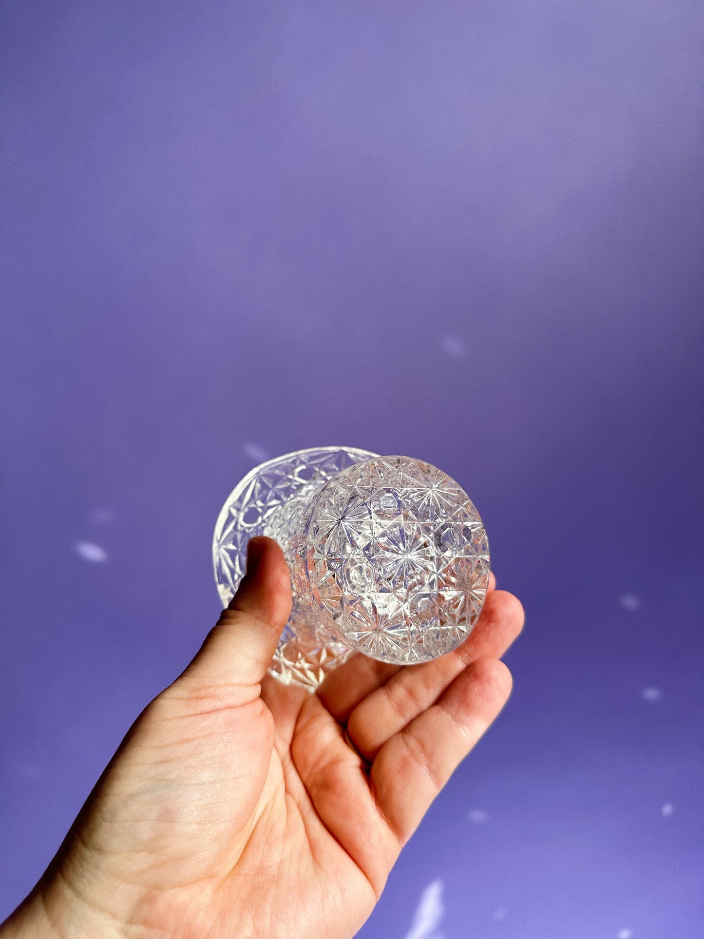 Vintage Glass Hat Match Holder