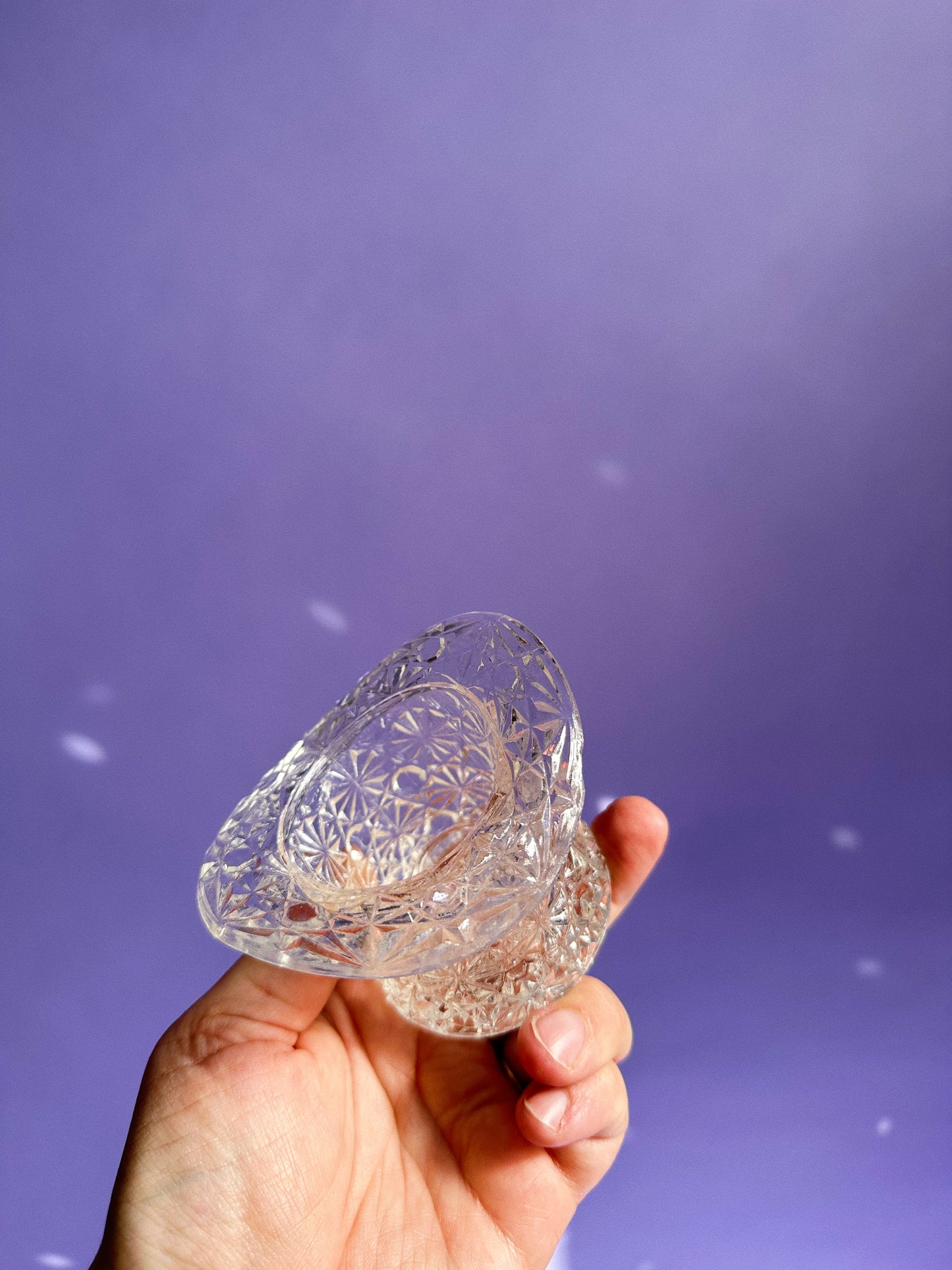 Vintage Glass Hat Match Holder