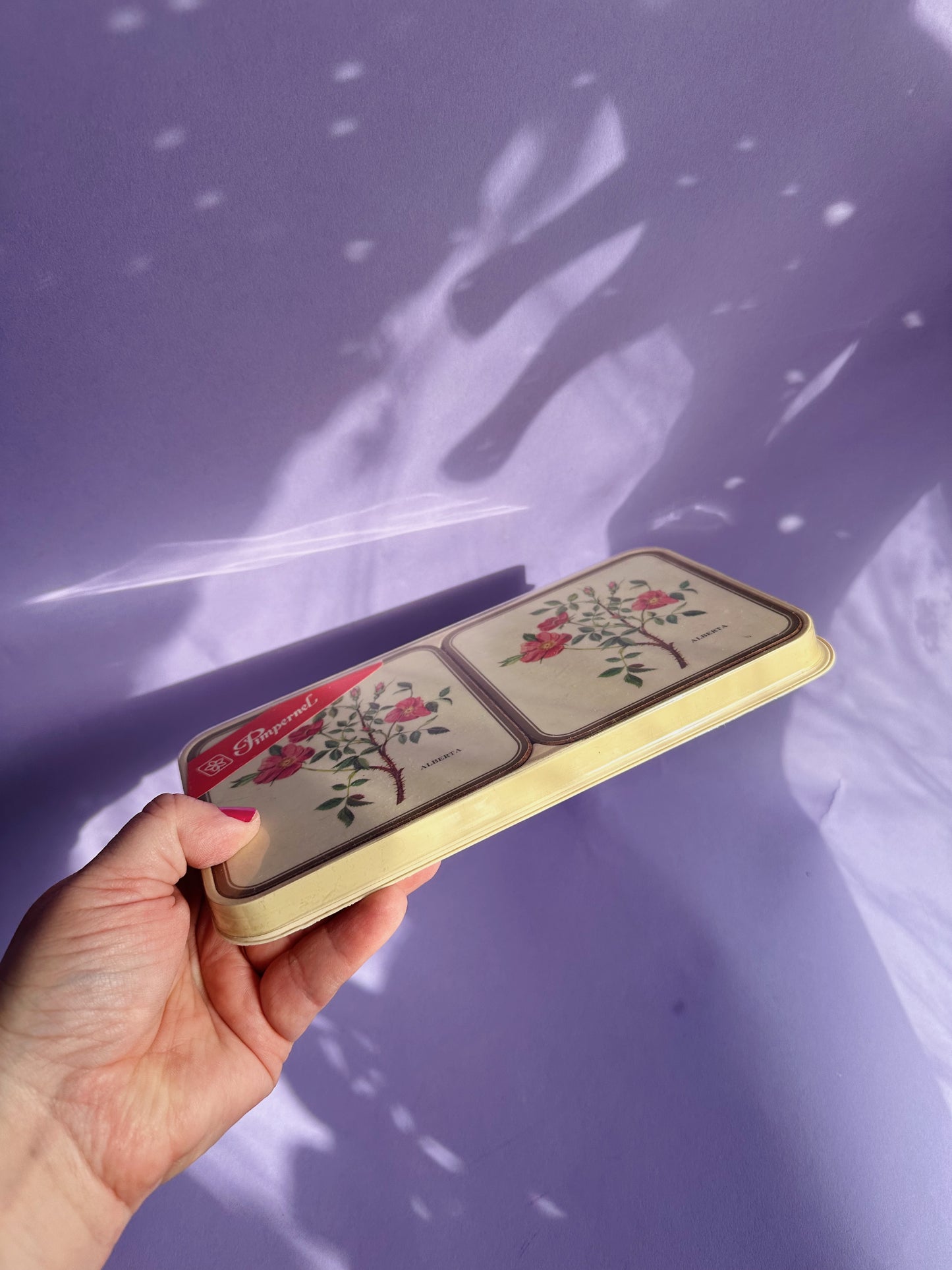 Vintage Pimpernel Alberta Floral Botanical Coasters Set of 6