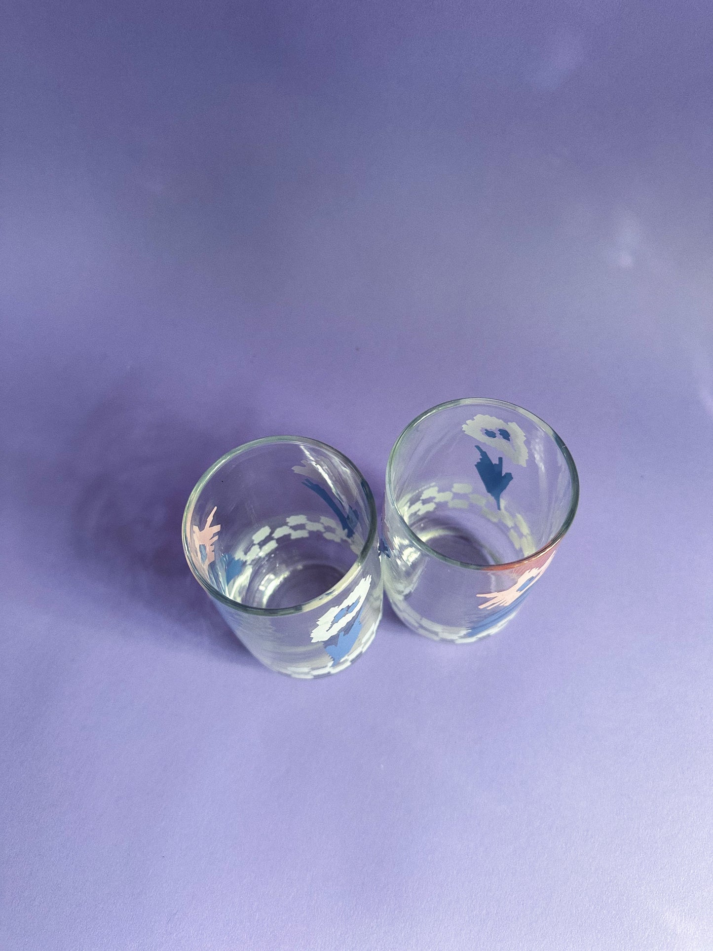 Vintage Anchor Hocking 80s Water Glasses