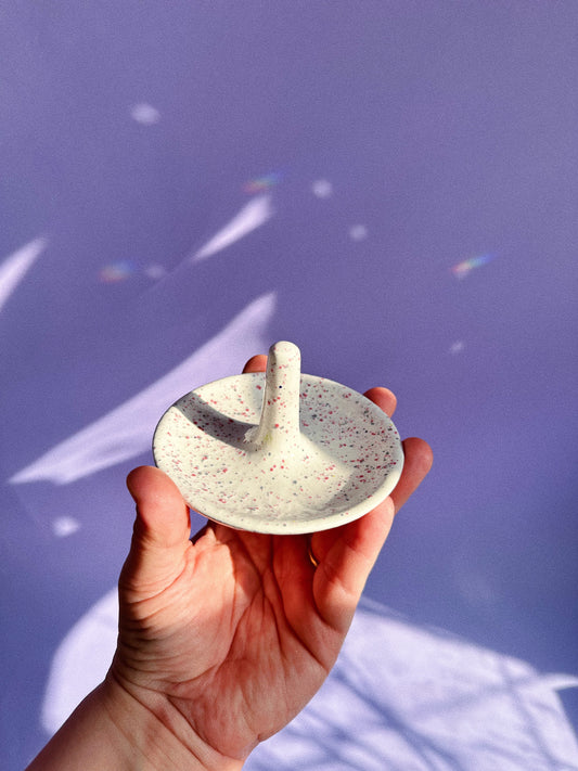 Speckled Ceramic Ring Dish