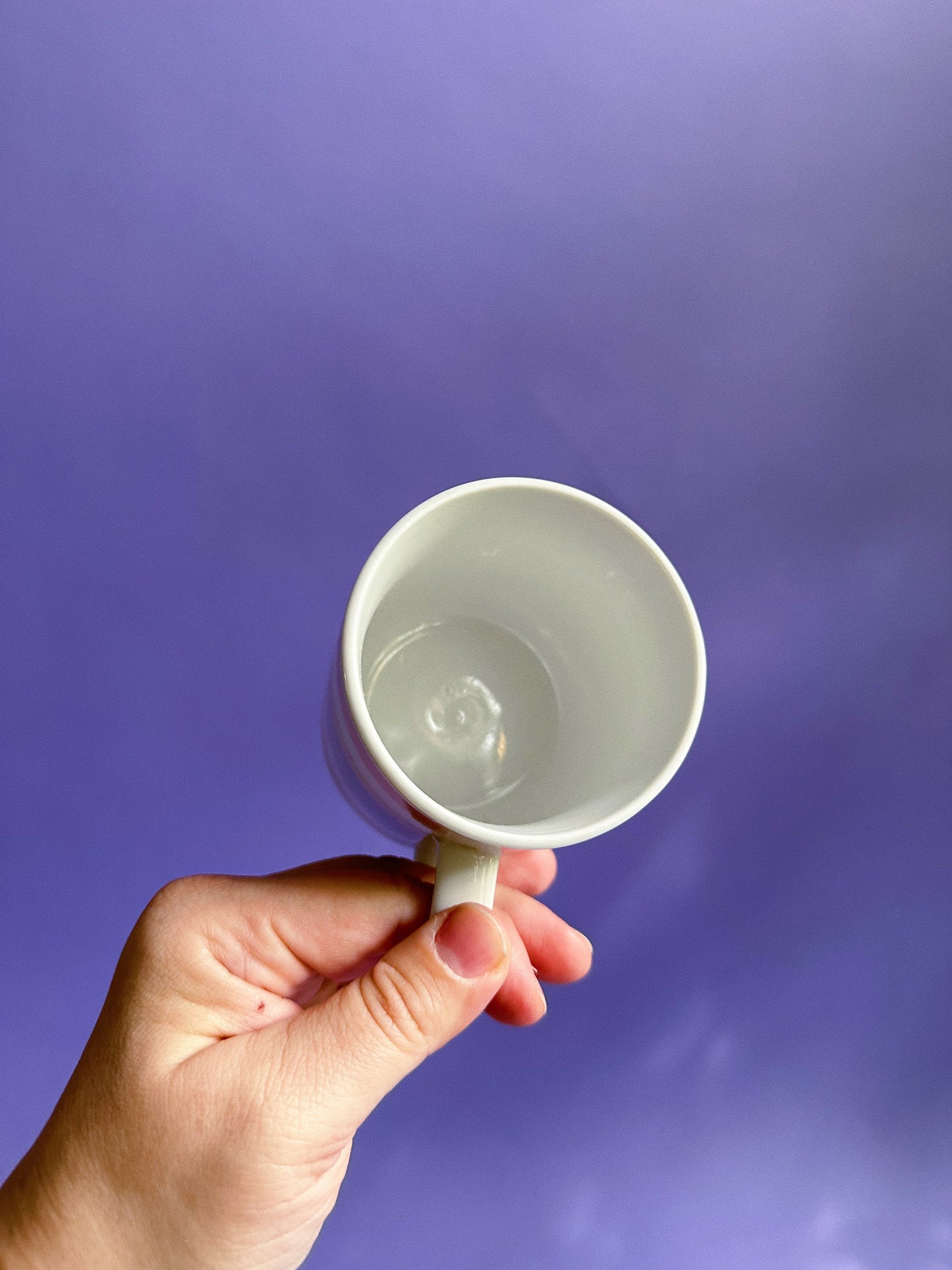 Vintage Pair of Pastel Striped Mugs