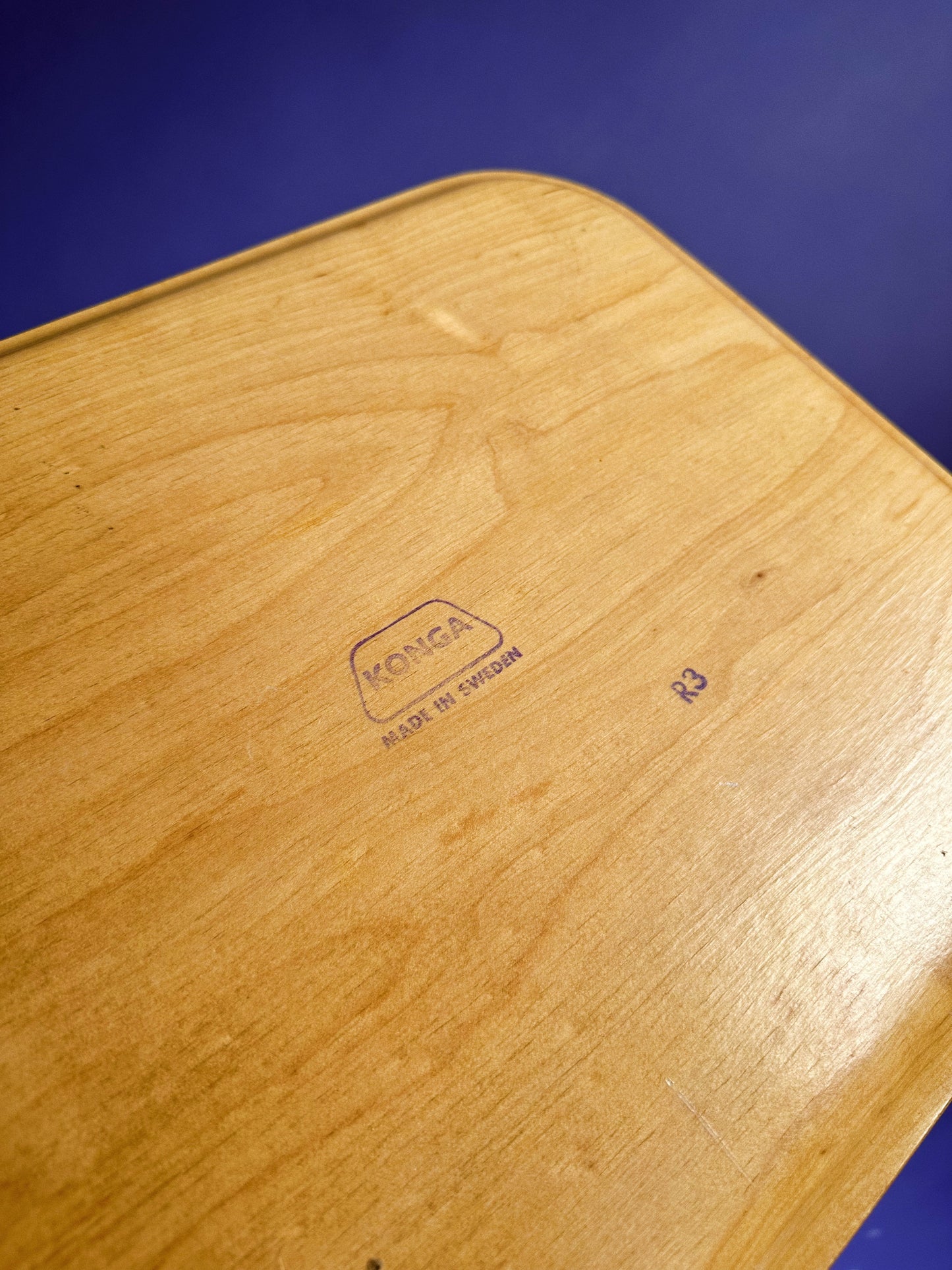 Konga Krona Swedish Laminated Wood Tray MCM