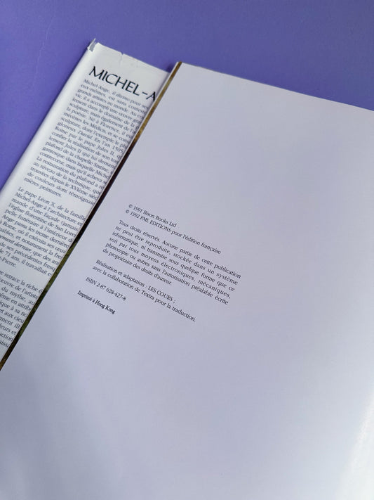 Large Michelangelo in French Coffee Table Book