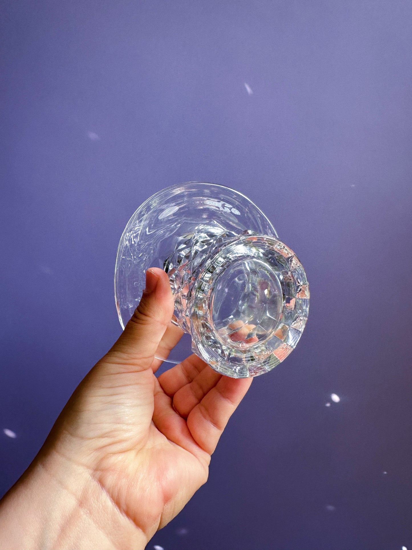 Vintage Glass Top Hat Match / Toothpick / Q Tip Holder