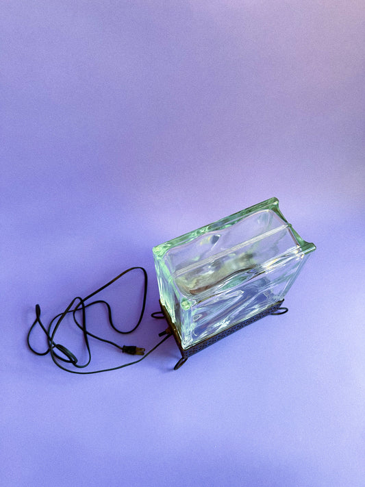 Vintage Glass Tile Table Lamp